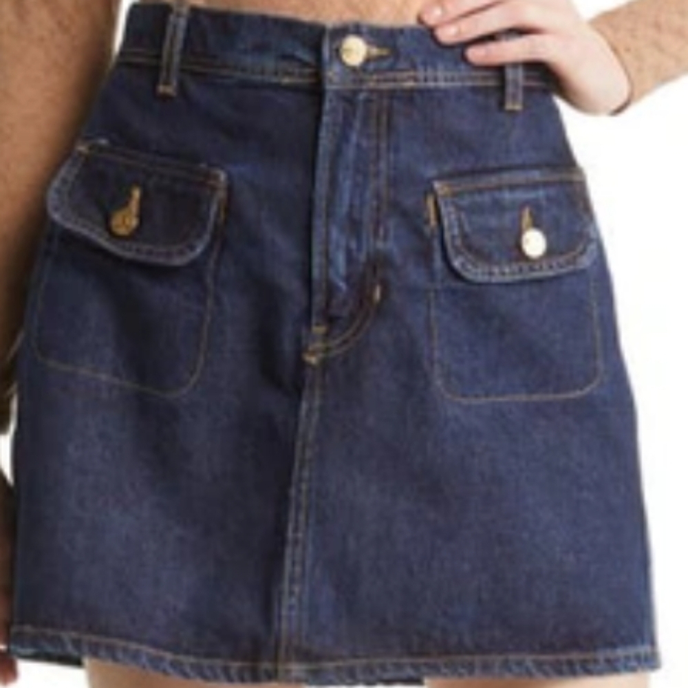Reformation Elia Pocket Denim Mini Skirt...Size 30